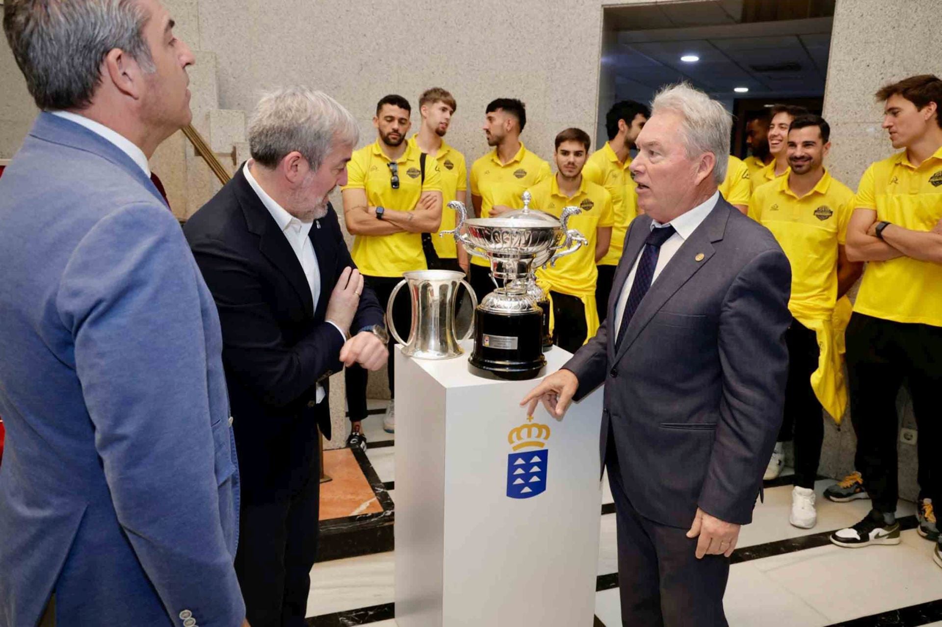 La recepción del Gobierno al CV Guaguas Las Palmas