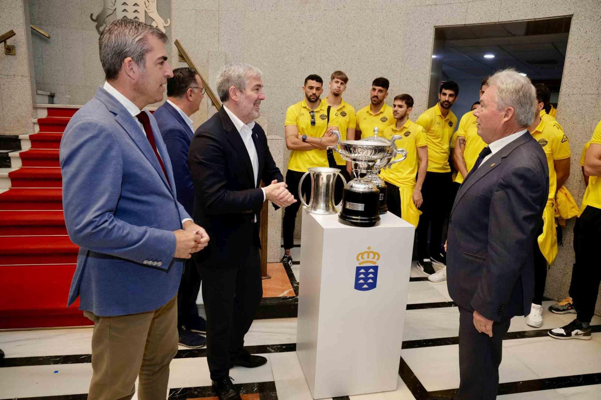 La recepción del Gobierno al CV Guaguas Las Palmas