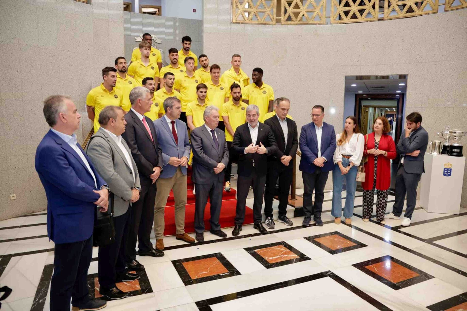 La recepción del Gobierno al CV Guaguas Las Palmas