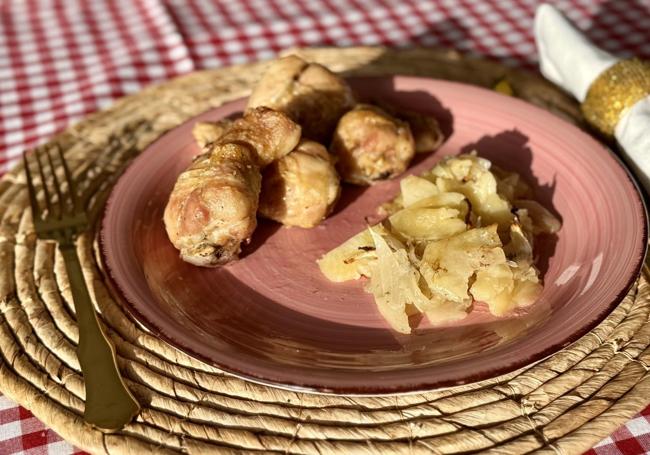 Muslitos de pollo a la cerveza y al horno