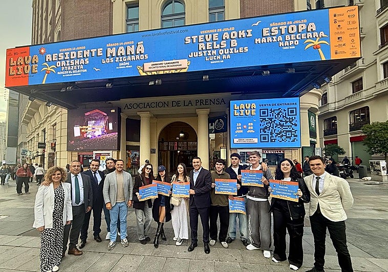Protagonistas en la presentación madrileña.