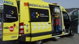 Imagen de archivo de una ambulancia del SUC.