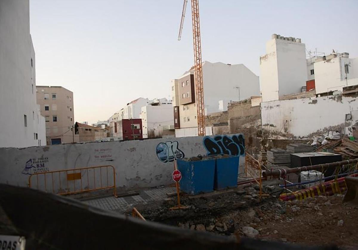 Imagen de archivo de la obra de canalización del barranco.