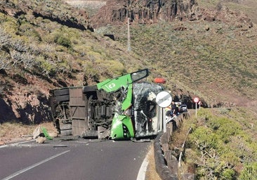 La víctima mortal del accidente de guagua de La Gomera es una mujer catalana de 73 años