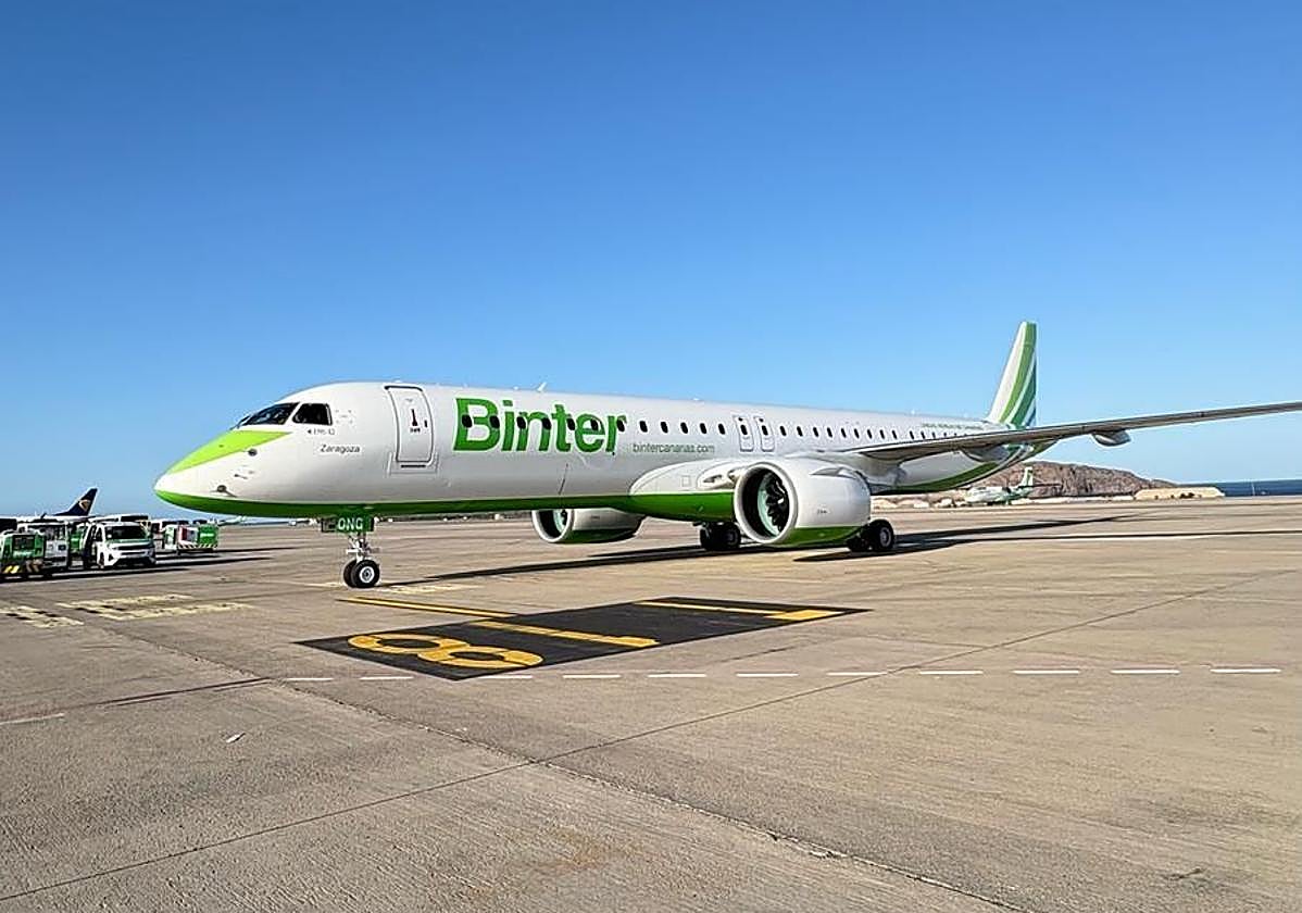 El E195-E2 de Binter.