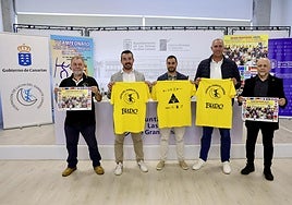 Durante la presentación del campeonato.