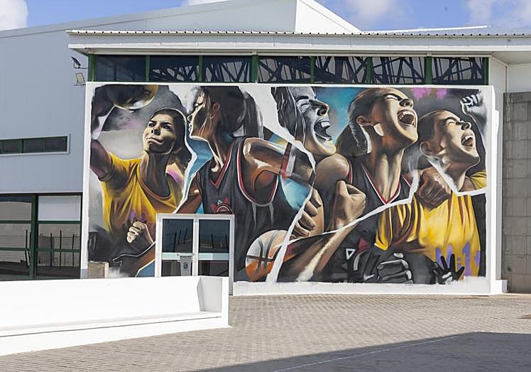 Vista del mural al completo.