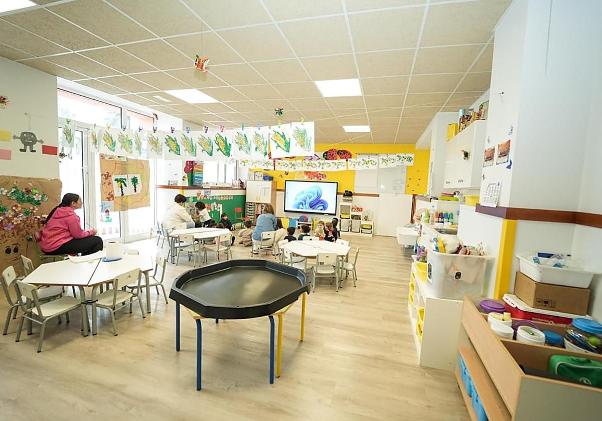 El aula de 2 años del CEIP Villa de Firgas, desde dentro