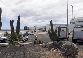 Actividad en el aeropuerto de Lanzarote César Manrique.
