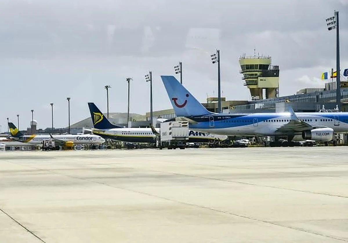 Vista del aeropuerto de Gran Canaria