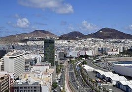 Panorámica del barrio de La Isleta en Las Palmas de Gran Canaria.
