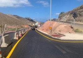 Abierta parcialmente la carretera de Pedro Hidalgo para permitir la conexión con la GC-1