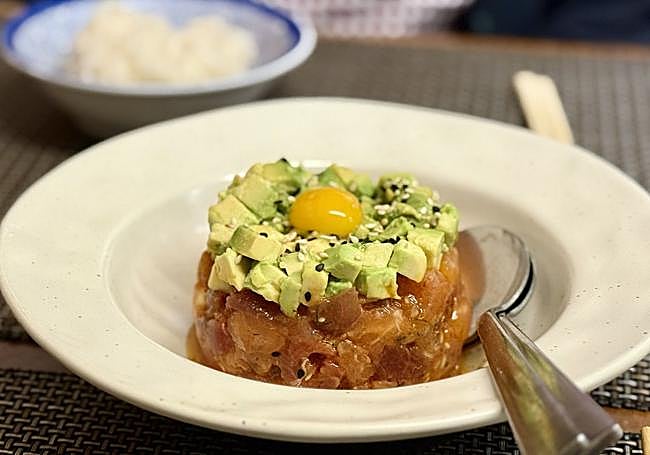 Tartar de atún y salmón