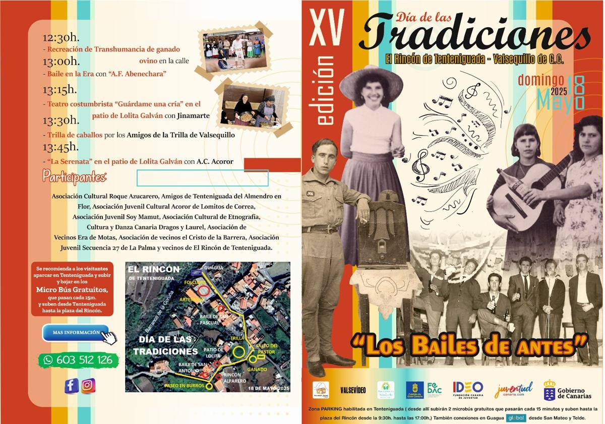 Imagen principal - El Rincón de Tenteniguada revive sus raíces con el Día de las Tradiciones