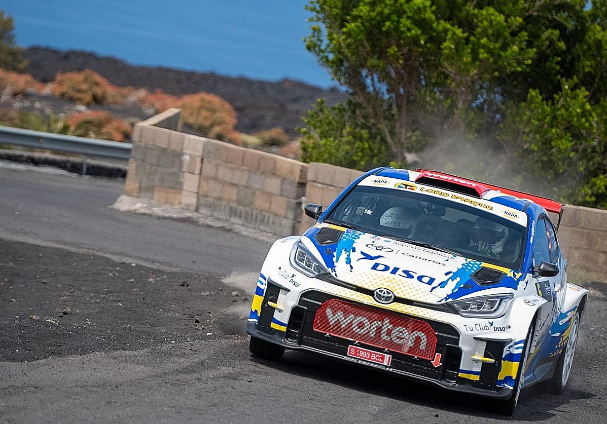 Enrique Cruz, durante el recorrido en la Isla Bonita.