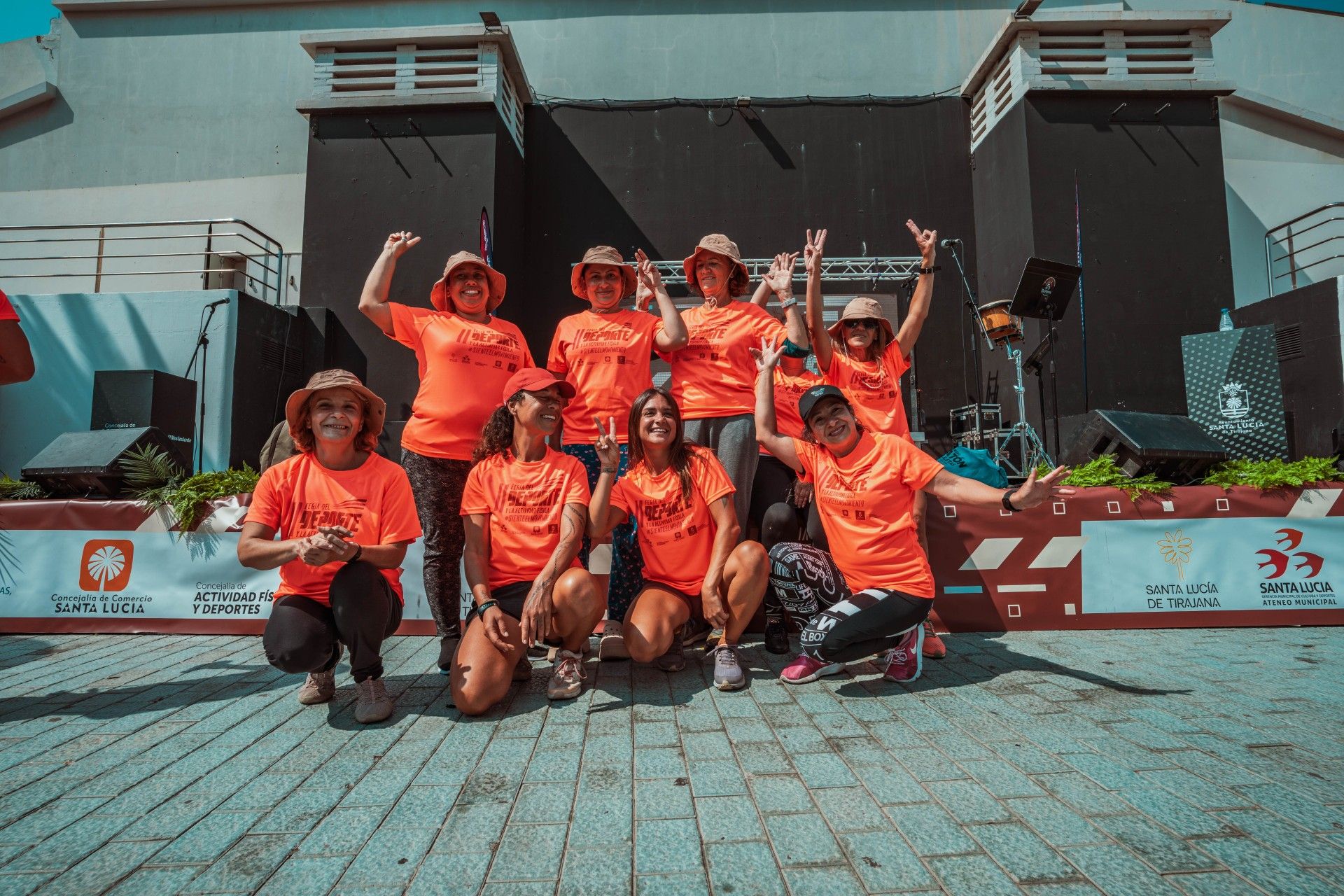 Un grupo de participantes.