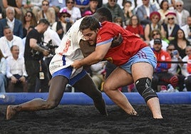 Luchada histórica en Madrid sobre las cenizas del volcán de La Palma
