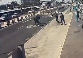 Las cámaras de seguridad captaron el tiroteo mortal en el Aeropuerto de Gran Canaria.