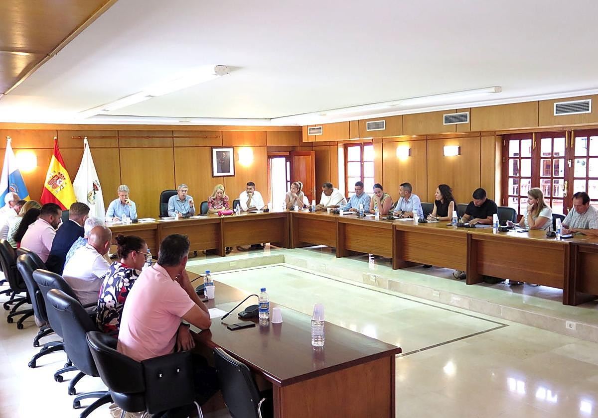 Un momento del pleno extraordinario de este martes.