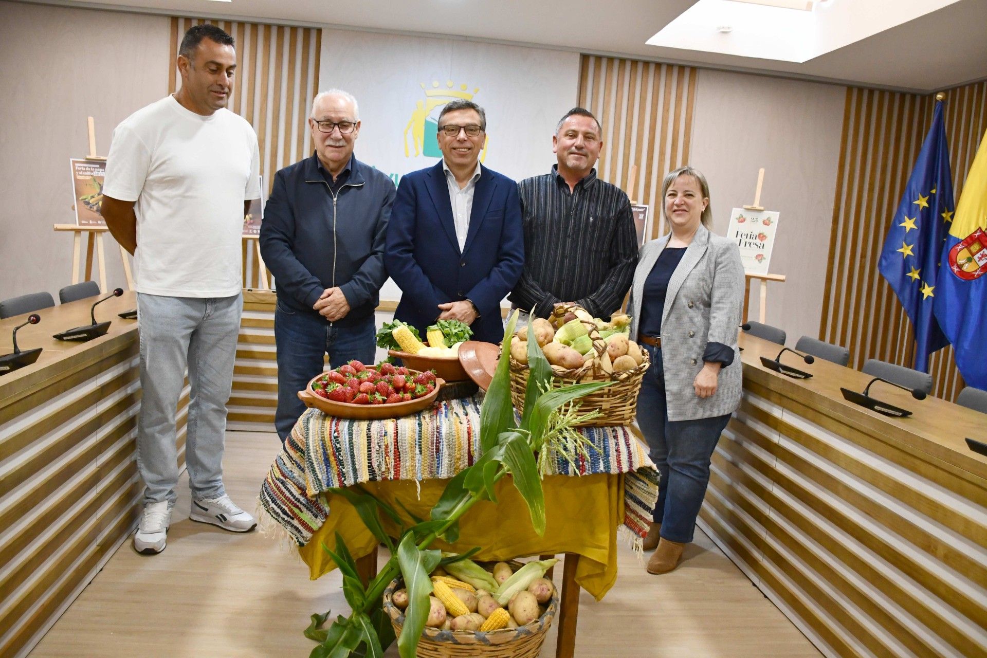Presentación de la Feria tradición y sabor del país, en Valsequillo.