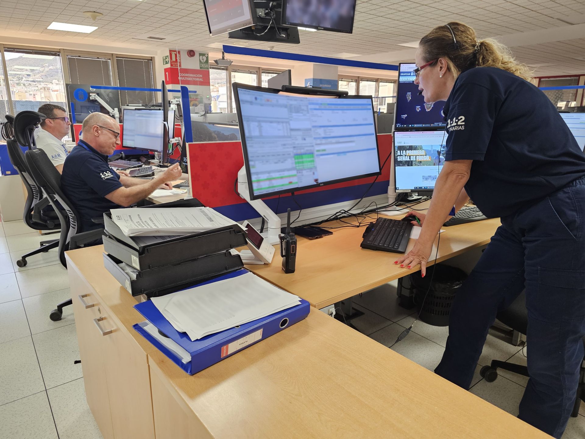 Imagen de una de las salas del 112.