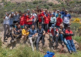 Imagen de escaladores y participantes en este encuentro.