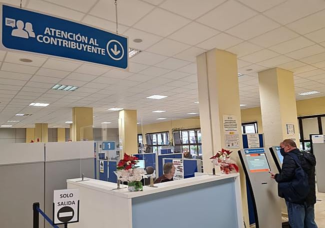 Interior de las oficinas municipales.