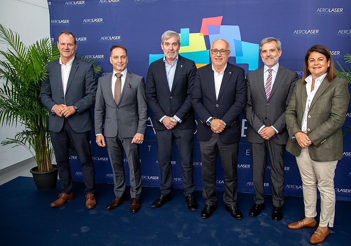 Imagen principal - Arinaga acoge un centro puntero de medición geoespacial de Aerolaser System