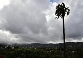 Lluvia y nubes en Gran Canaria.