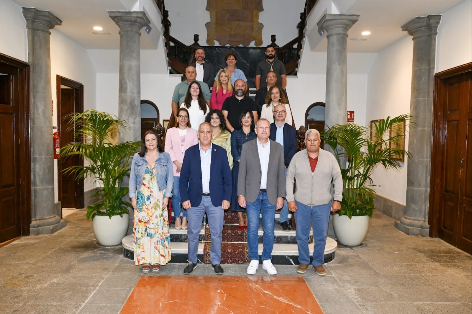 Actual corporación municipal en el Ayuntamiento de Teror.