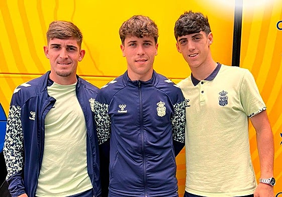 Diego Martín, Arturo y Valentín Pezzolesi, tres de los canteranos convocados para esta cita.