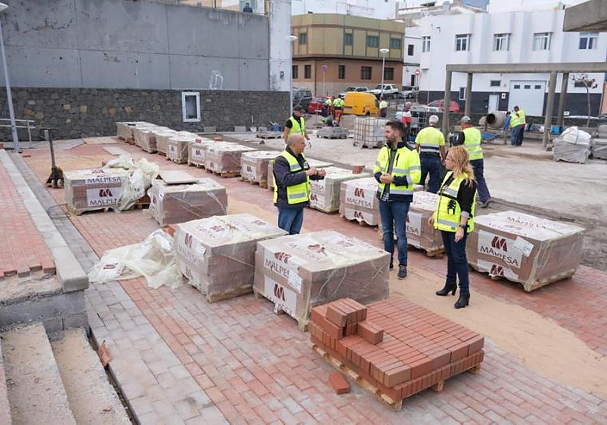 Trabajos de mantenimiento de calzadas.