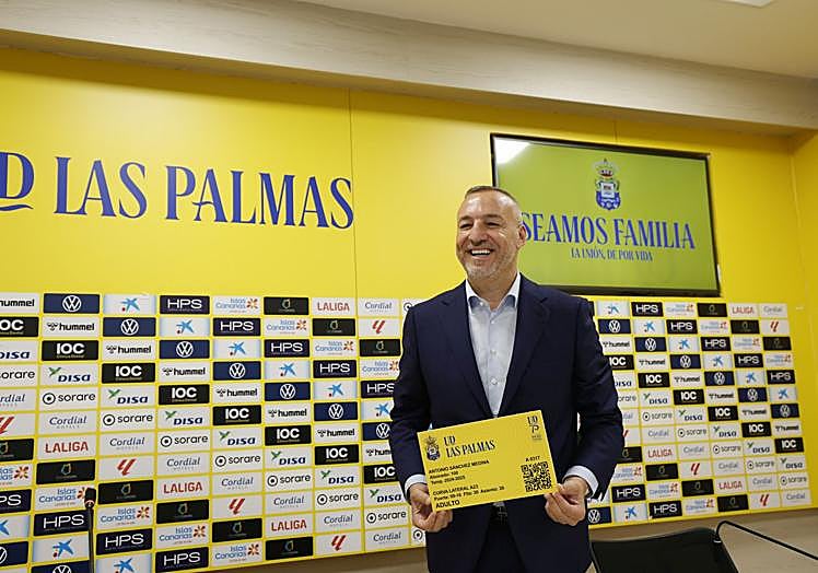 Ramírez, en la presentación de la campaña de abonados de la pasada temporada.