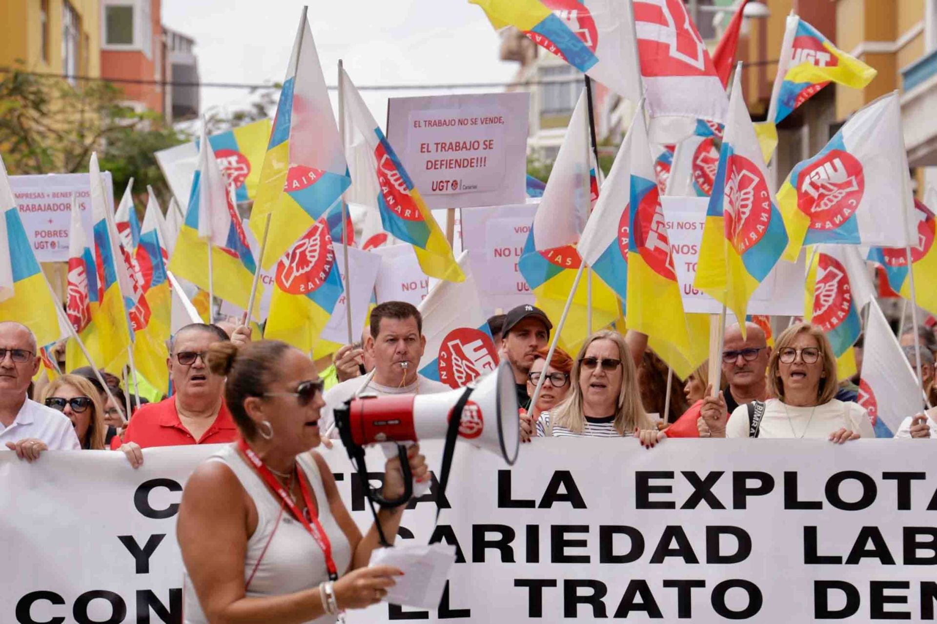 El paro parcial del comercio en Mesa y López por sueldos dignos, en imágenes