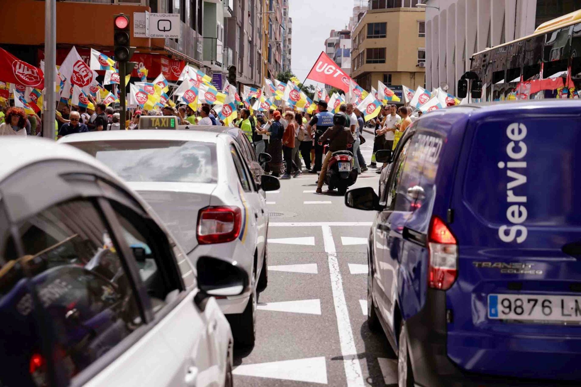 El paro parcial del comercio en Mesa y López por sueldos dignos, en imágenes