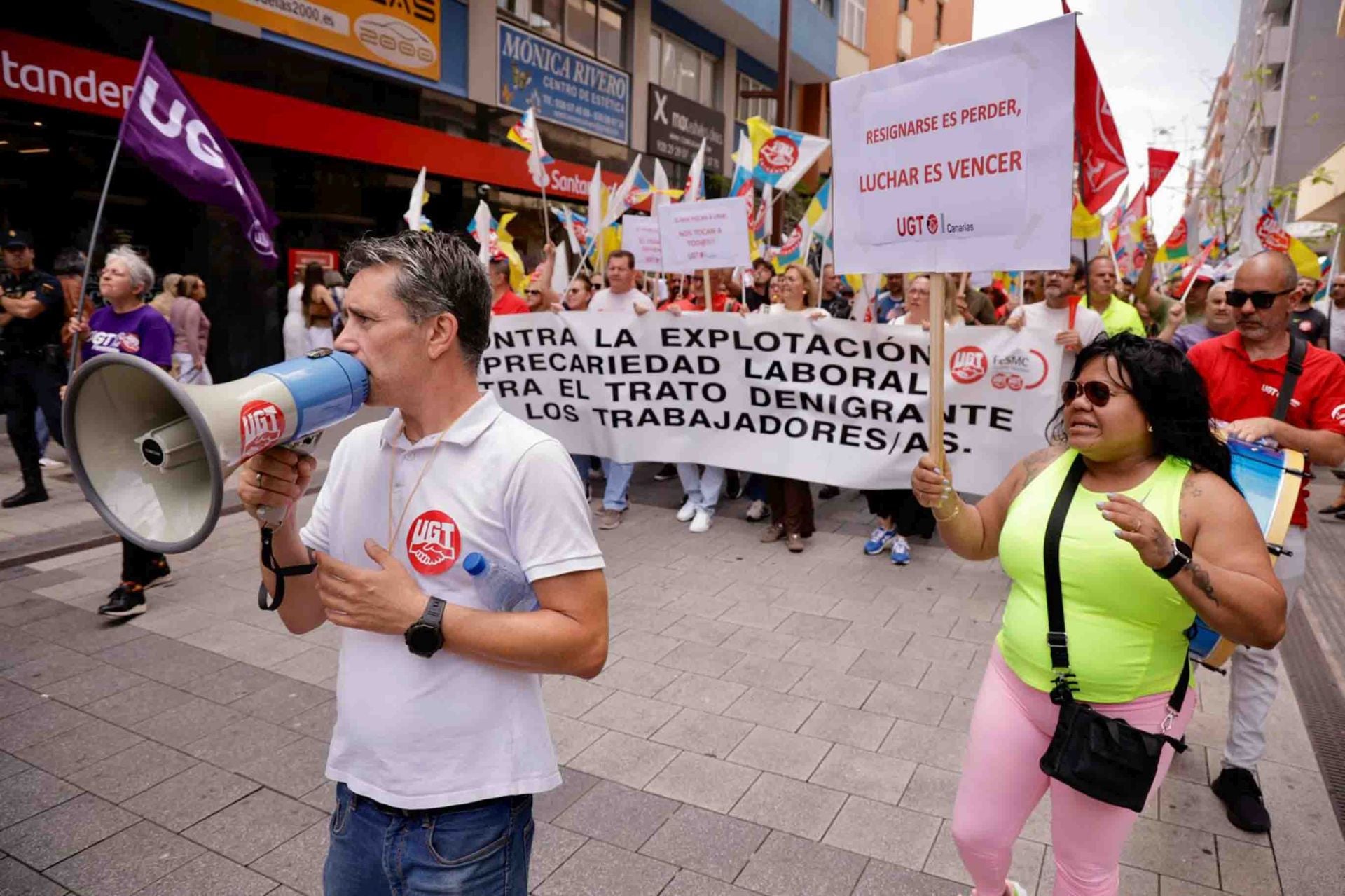 El paro parcial del comercio en Mesa y López por sueldos dignos, en imágenes