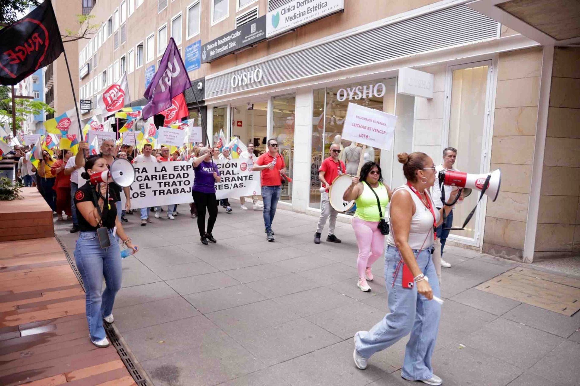 El paro parcial del comercio en Mesa y López por sueldos dignos, en imágenes