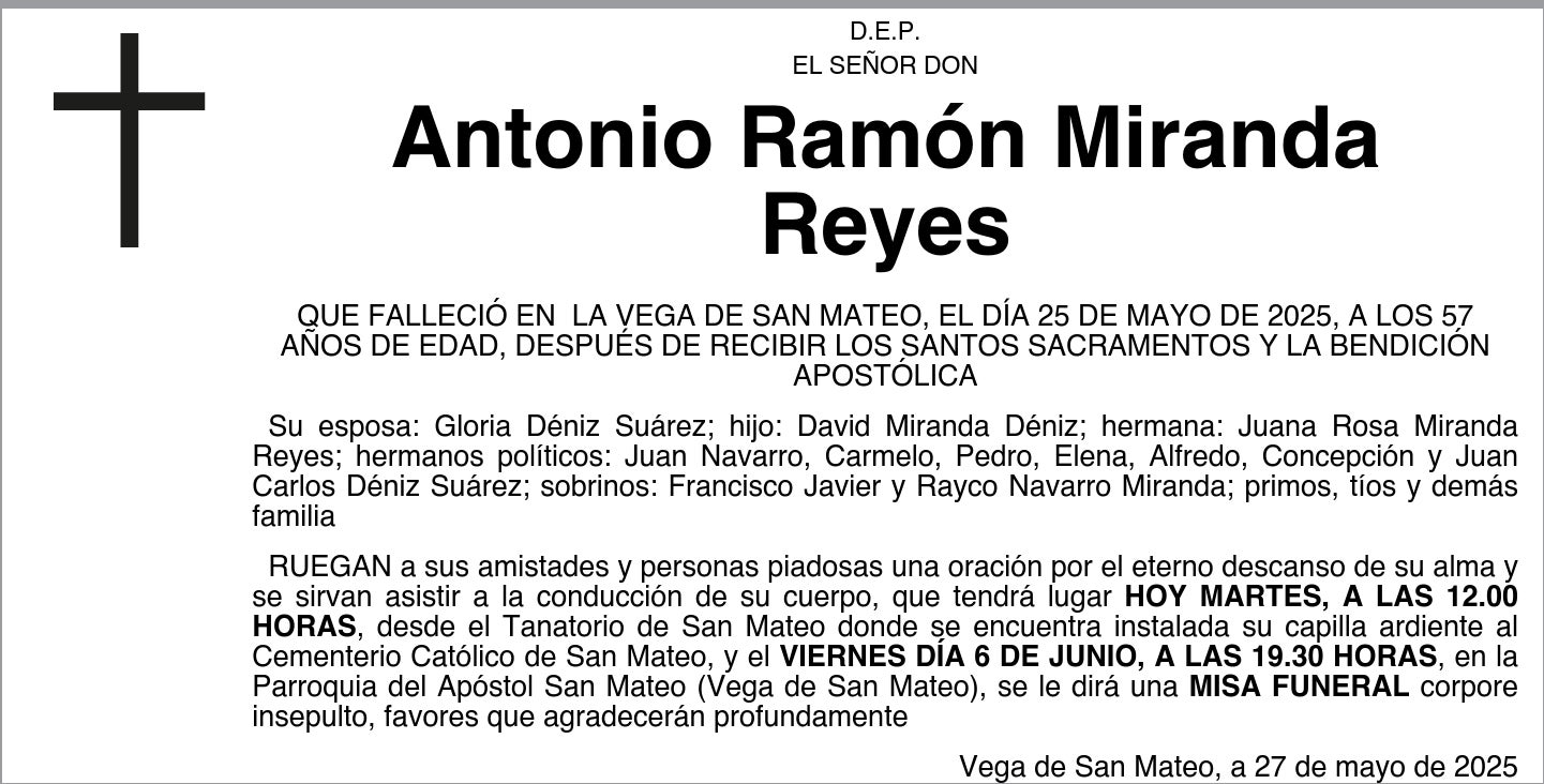 Antonio Ramón Miranda Reyes