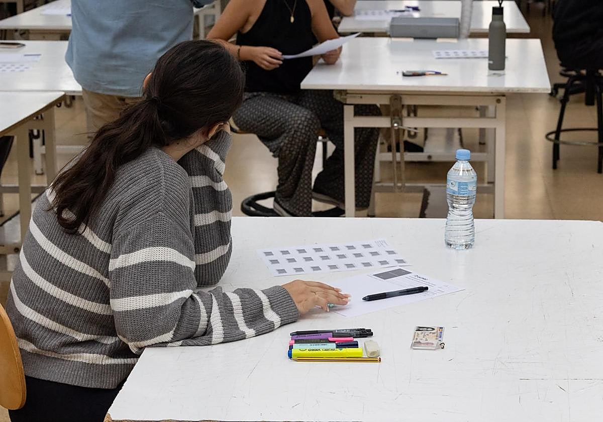 Imagen de archivo de la selectividad celebrada en 2024 en la ULPGC.