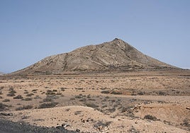 La montaña de Tindaya, en Fuerteventura.