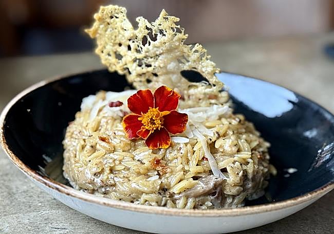 Falso risotto de ibérico trufado