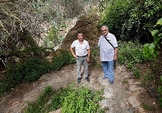 Benito Monagas (i) y Miguel Almeida, en Siete Puertas.