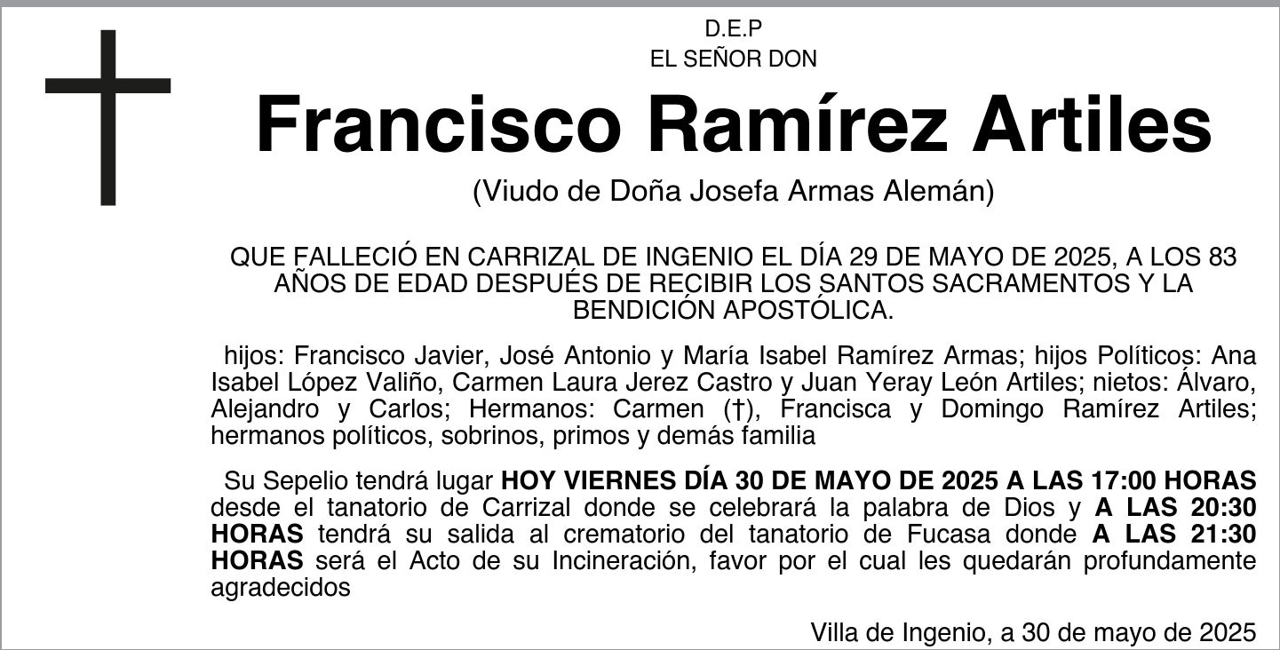 Francisco Ramírez Artiles