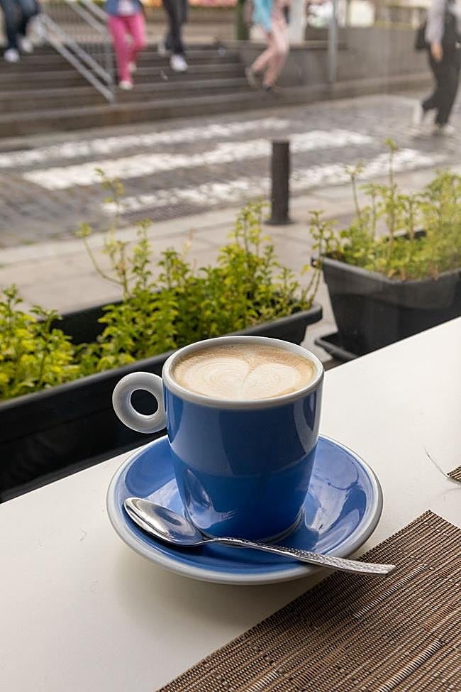 Café con bebida de avena