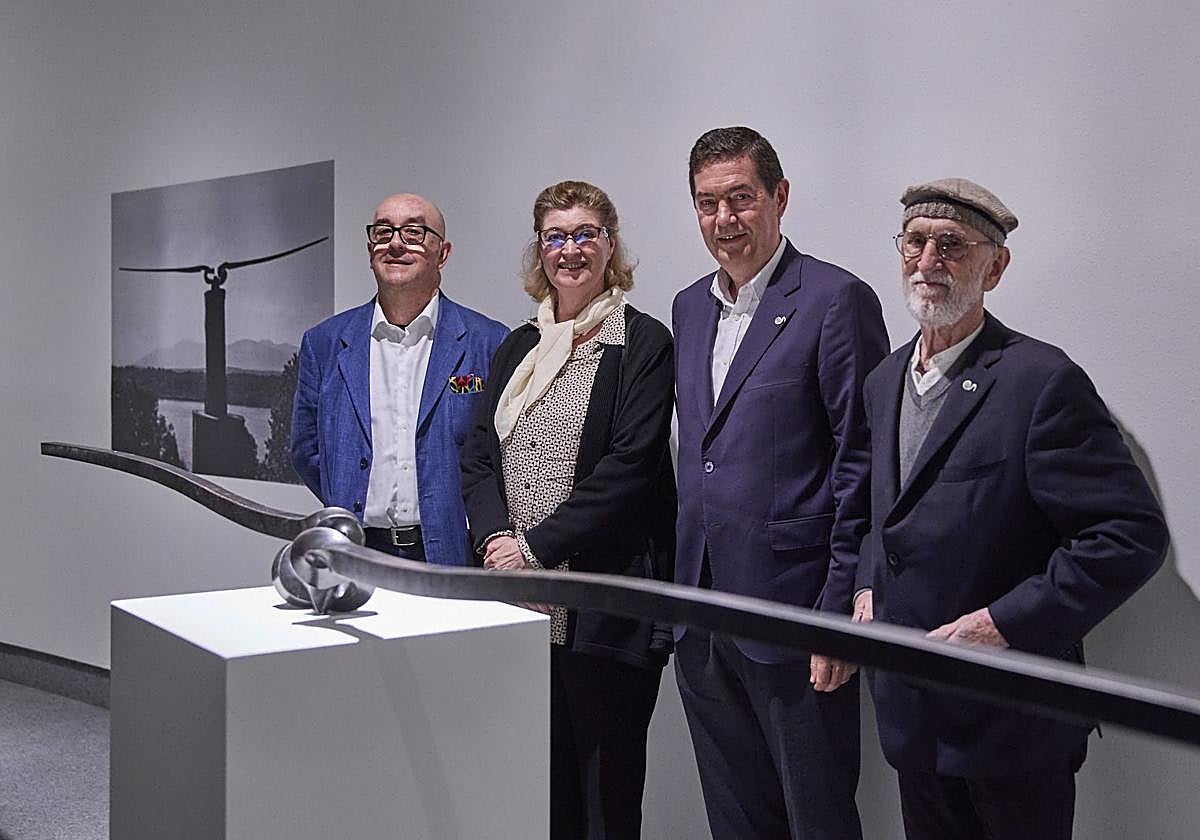 Un momento de la presentación de la muestra.