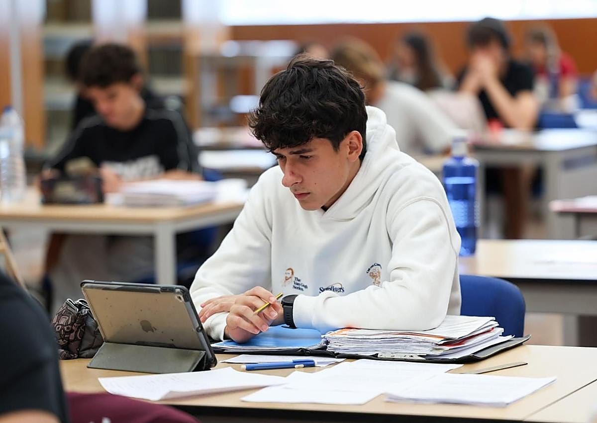 Imagen secundaria 1 - Jornada de repaso para la selectividad en la Biblioteca Pública.