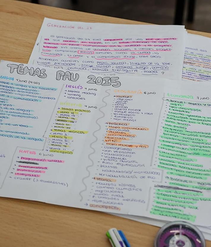Imagen secundaria 2 - Jornada de repaso para la selectividad en la Biblioteca Pública.