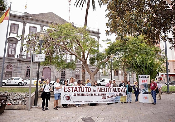 Imagen de la concentración llevada a cabo en San Telmo.