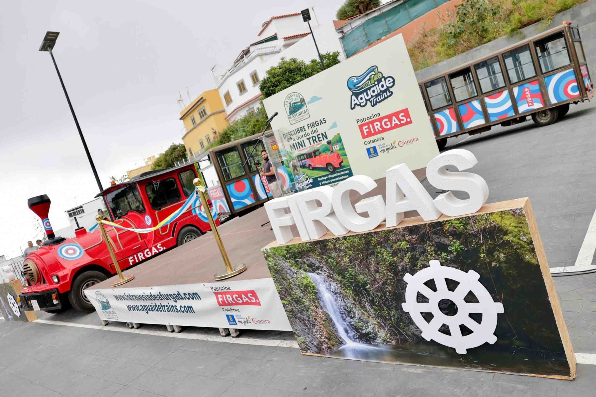 La presentación del tren de Firgas en imágenes