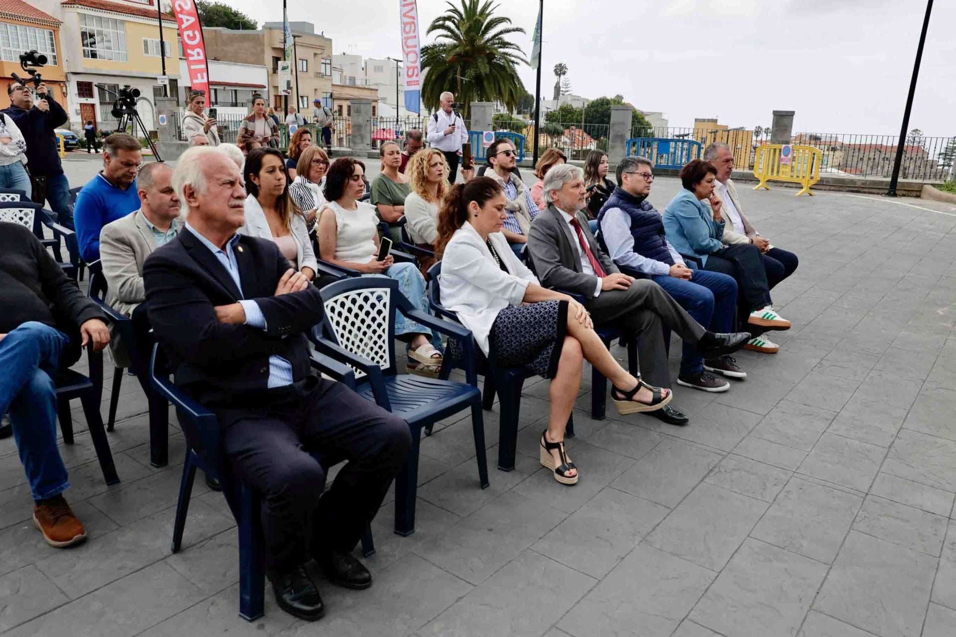 La presentación del tren de Firgas en imágenes